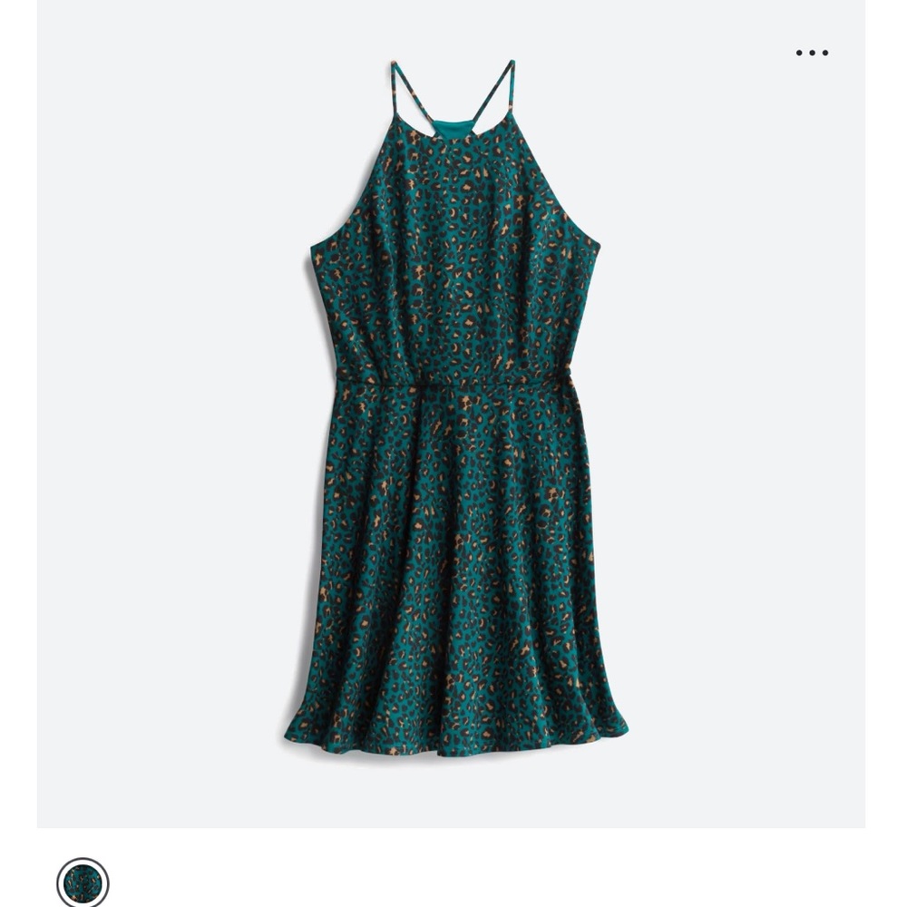 Animal print knit dress